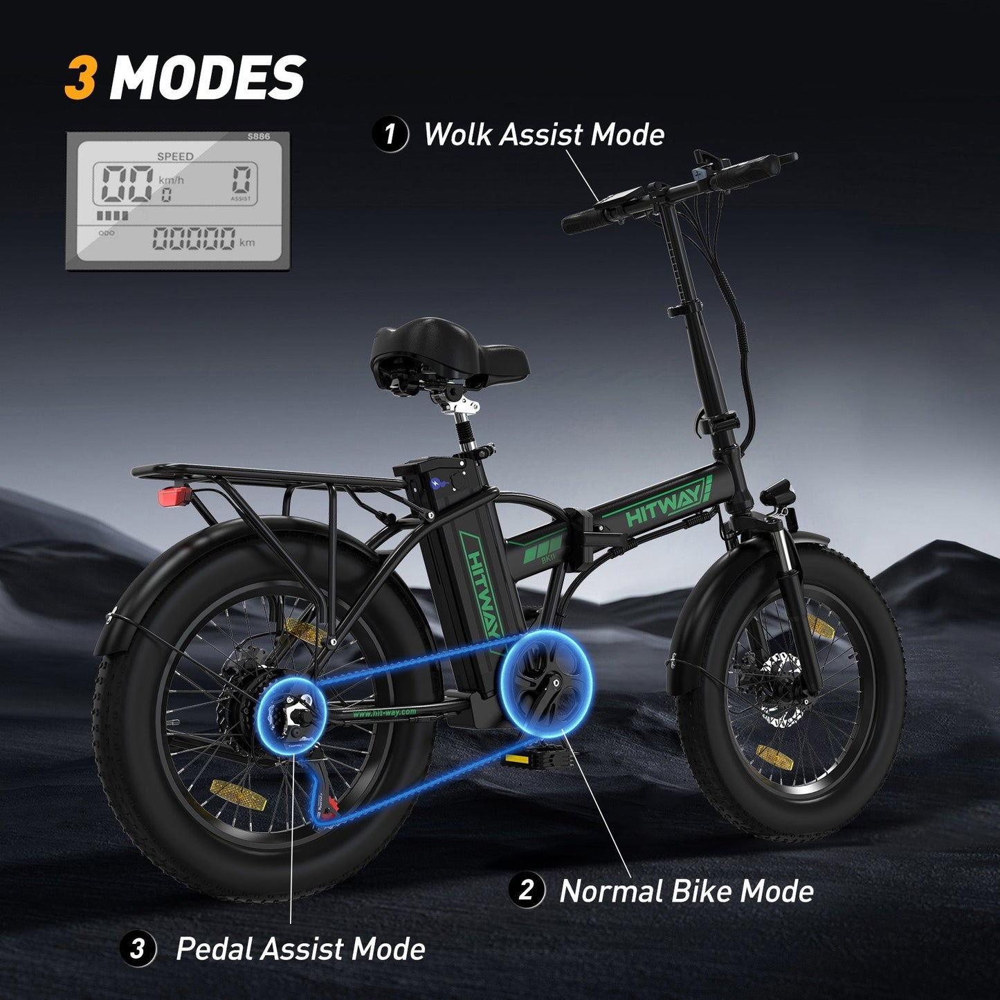Hitway BK11 Folding Electric Bike